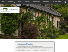 Tablet Screenshot of cottagesinparadise.co.uk